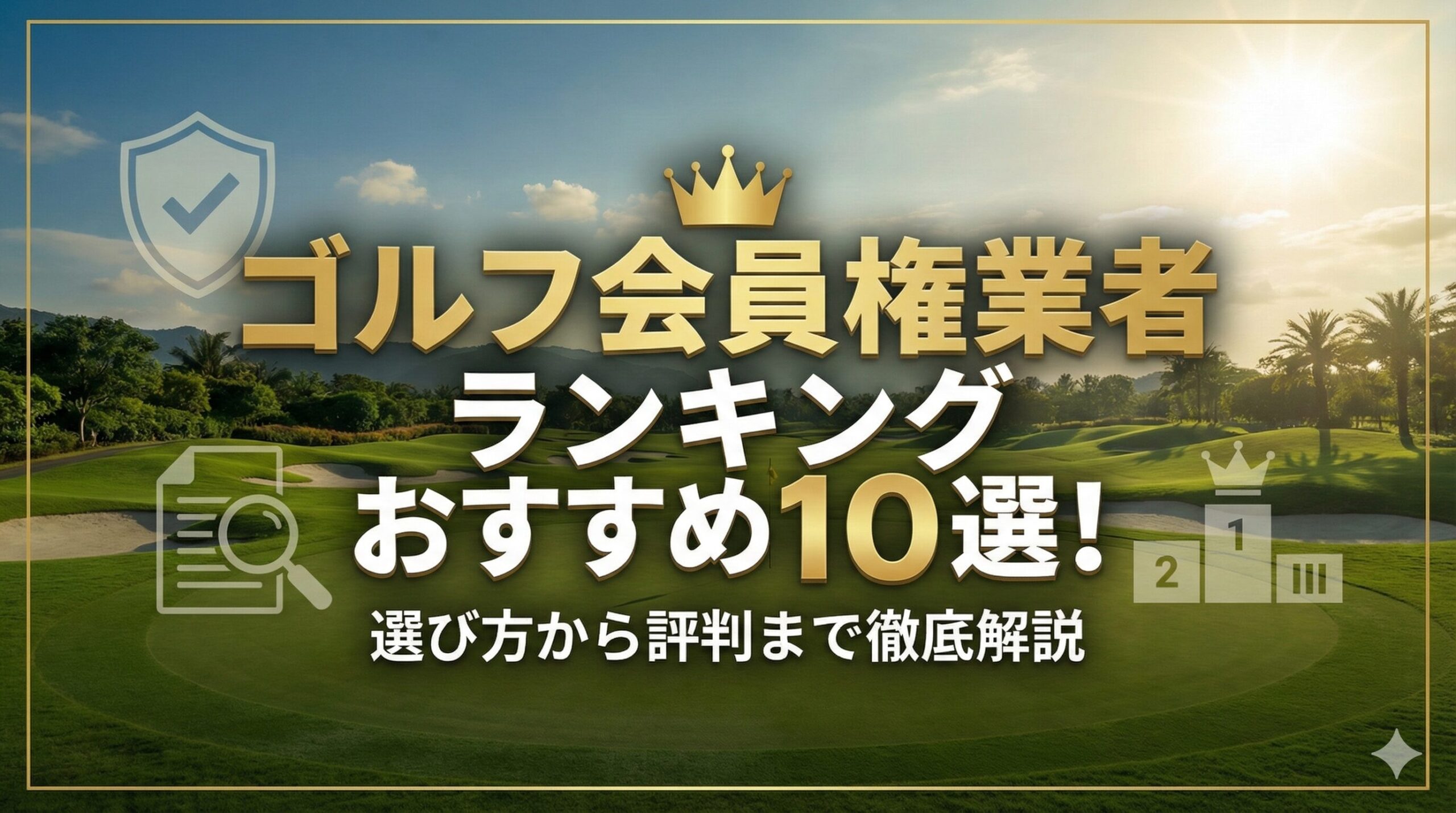 ゴルフ会員権 業者 ランキング